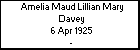 Amelia Maud Lillian Mary Davey