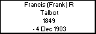 Francis (Frank) R Talbot