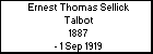 Ernest Thomas Sellick Talbot