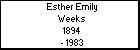 Esther Emily Weeks