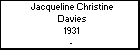 Jacqueline Christine Davies