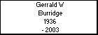 Gerrald W Burridge