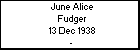 June Alice Fudger