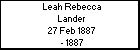 Leah Rebecca Lander
