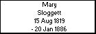 Mary Sloggett