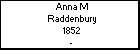 Anna M Raddenbury