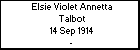 Elsie Violet Annetta Talbot