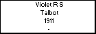 Violet R S Talbot