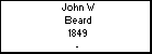 John W Beard