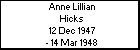 Anne Lillian Hicks